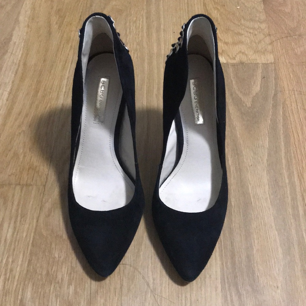 BCBGeneration Suede Lace Up Stilettos